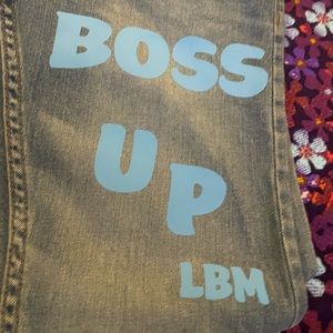 Kids boss up jeans